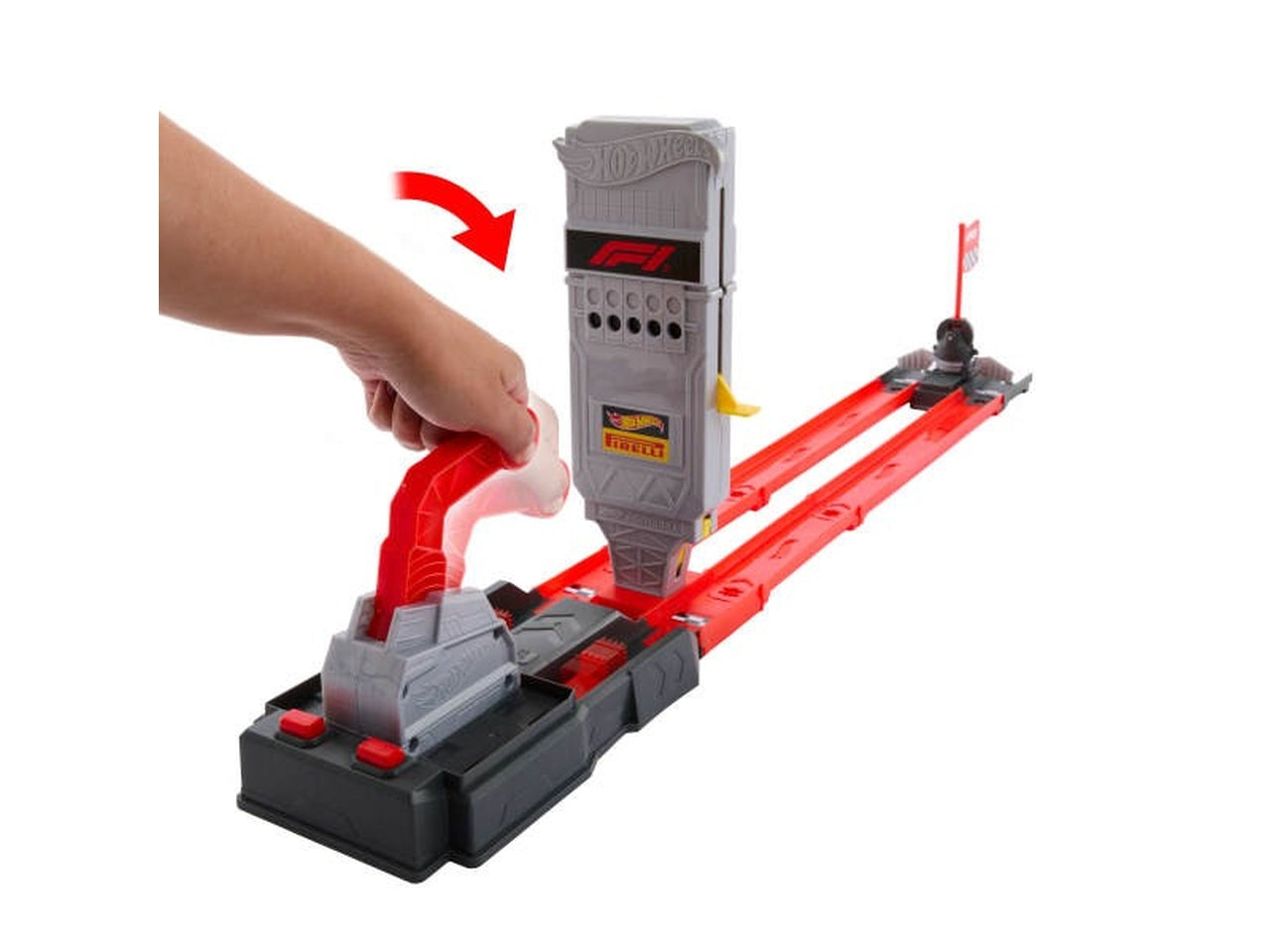 Hot Wheels race F1 grid start