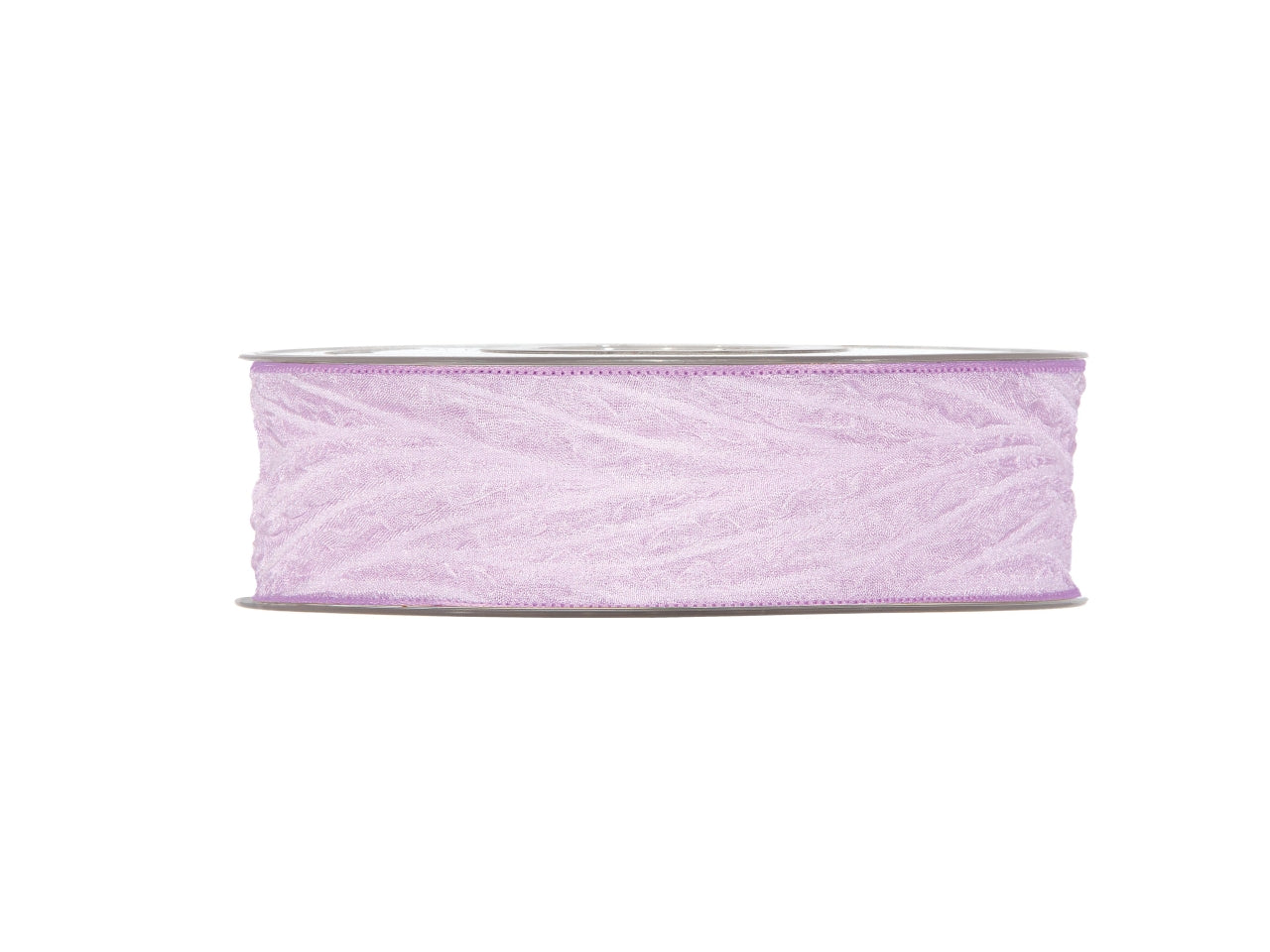 Nastro anais 2,5cmx15mt in organza con foglia in rilievo lavanda