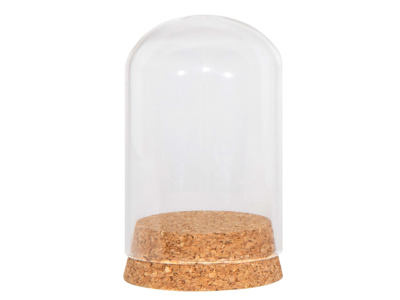 Campana di vetro con base diametro 8,5xh.14cm