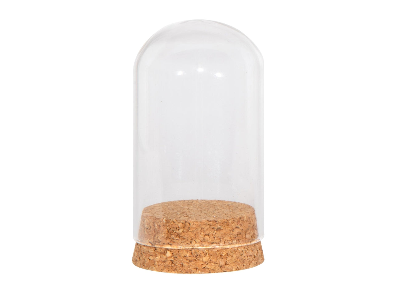 Campana di vetro con base diametro 4,7xh.9cm