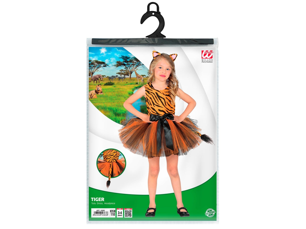 Costume tigre 128cm 5-7 anni