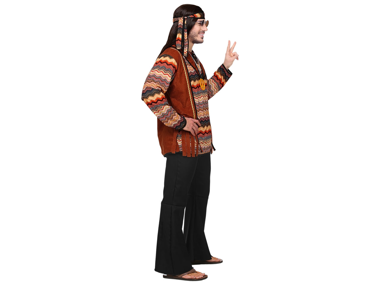 Costume adulto hippie uomo taglia M