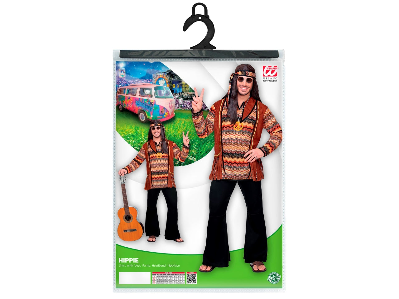 Costume adulto hippie uomo taglia L