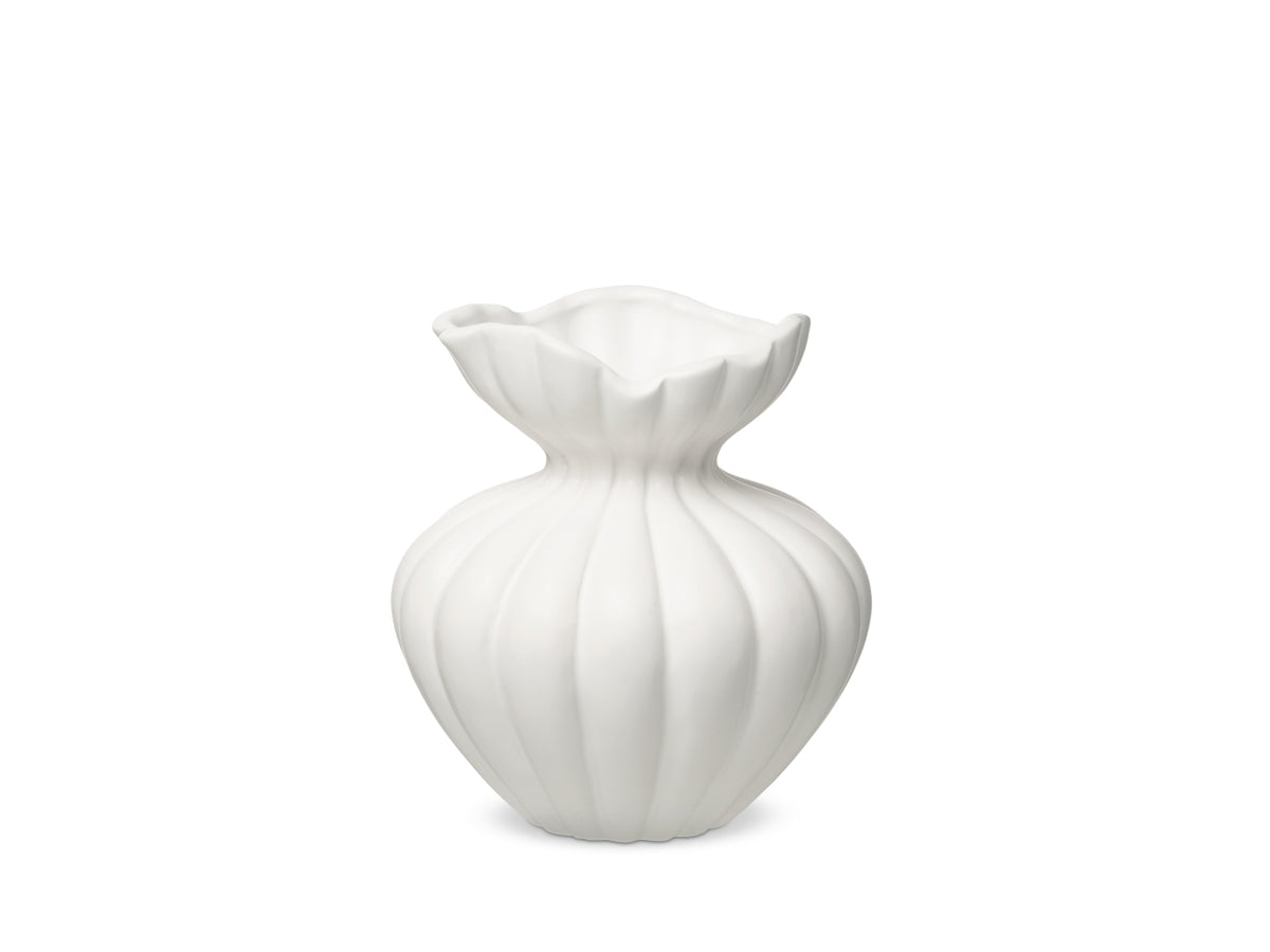 Baptiste vaso h.19xd.15cm bianco