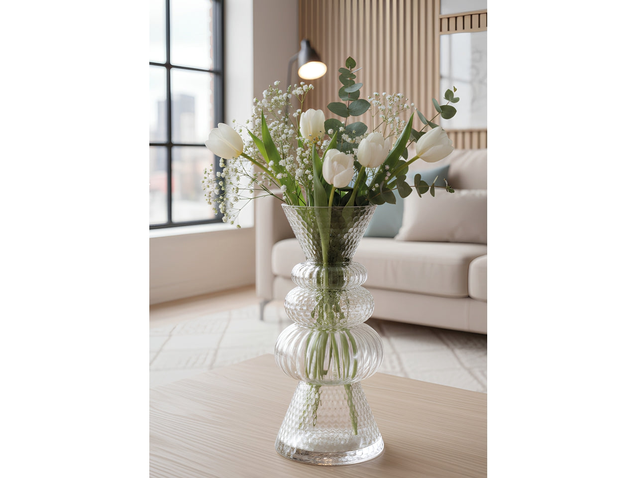 Jasmine vaso h.26xd.14cm