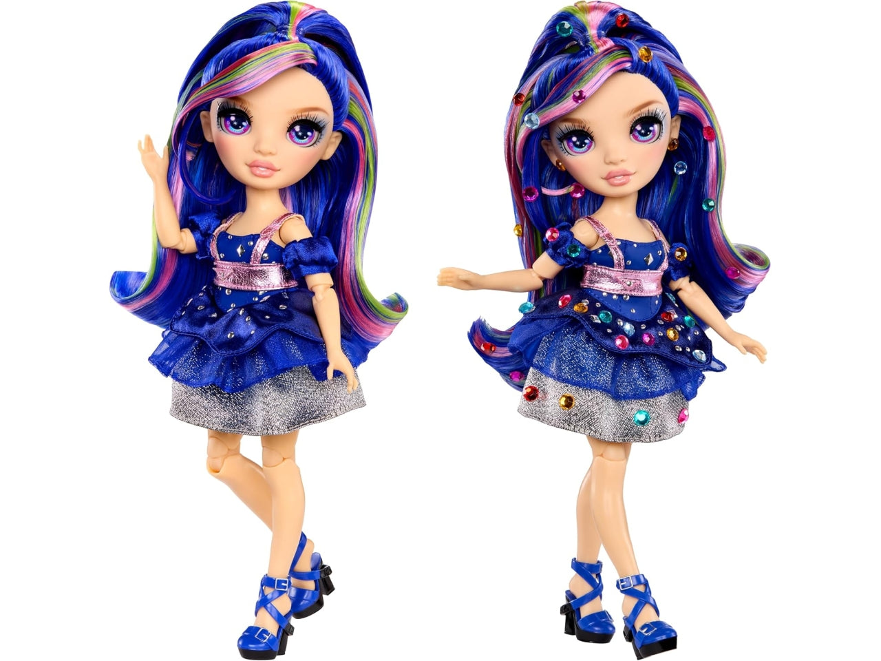 Rainbow high be dazzling fashion dolls- blue