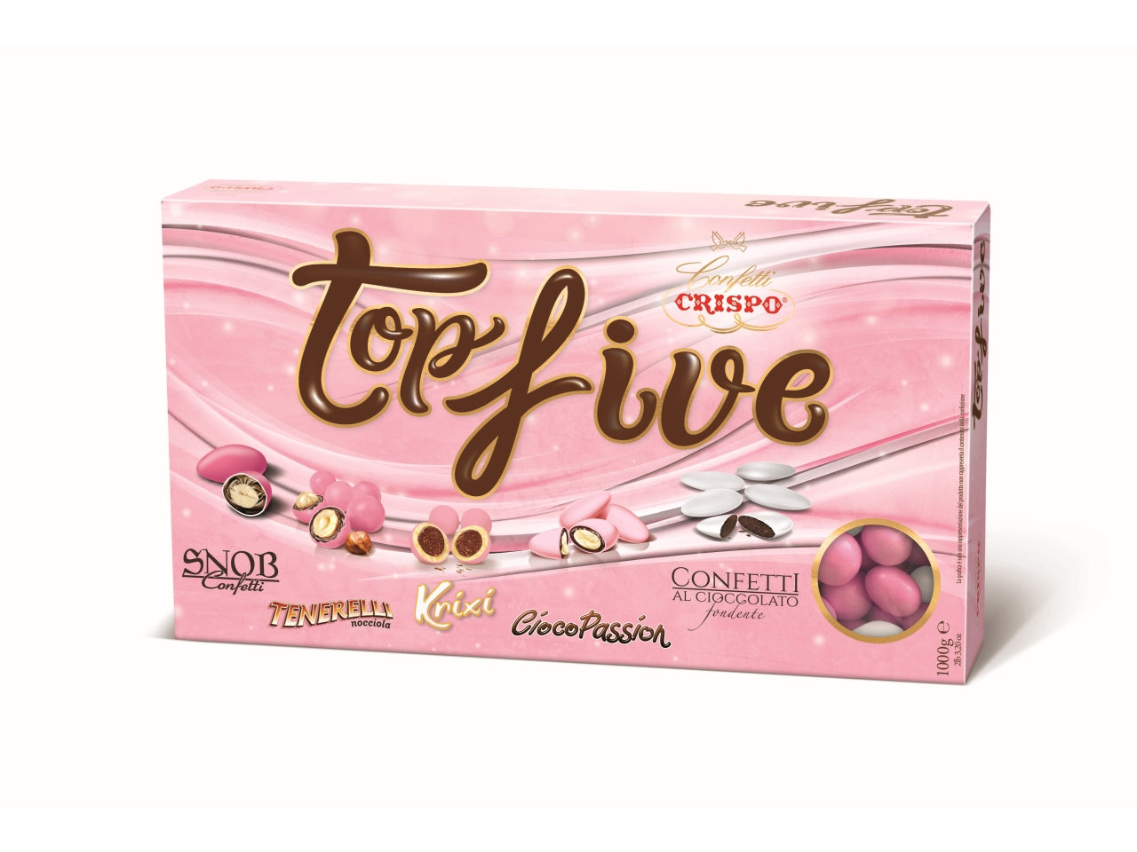 Confetti top five mix selection 1kg rosa