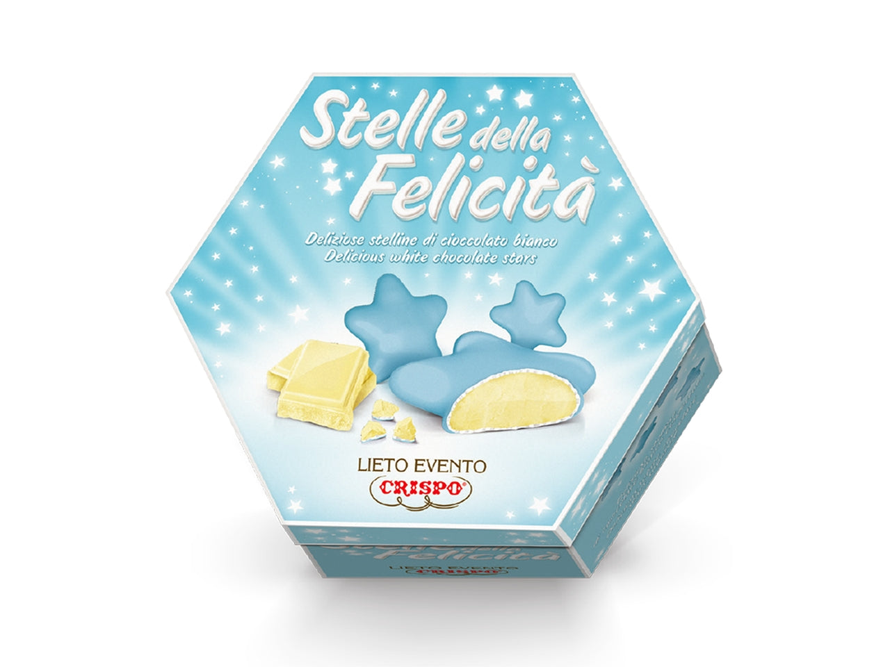 Confetti stella lieto evento 500gr celeste