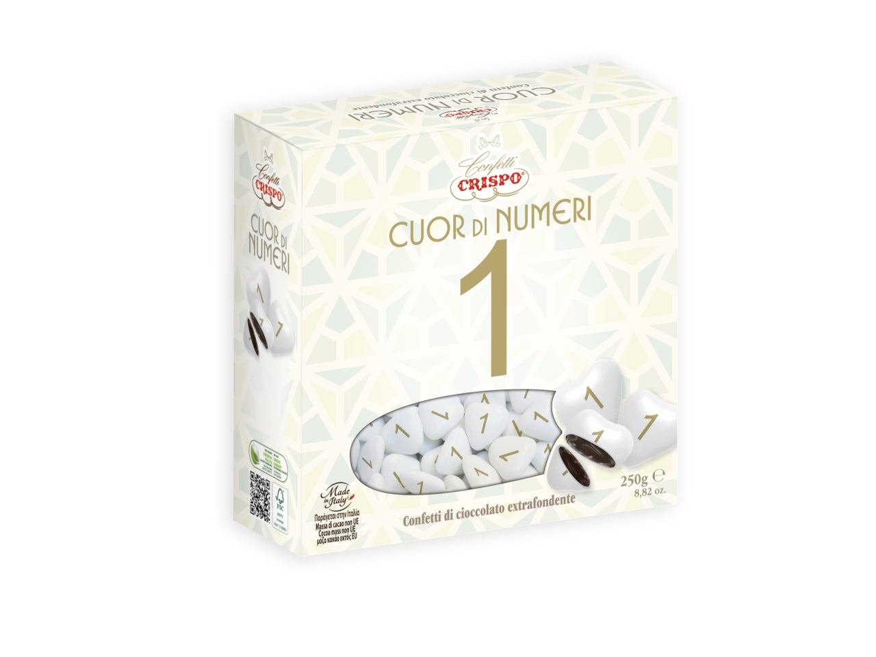 Confetti cuor di numeri 1 250gr