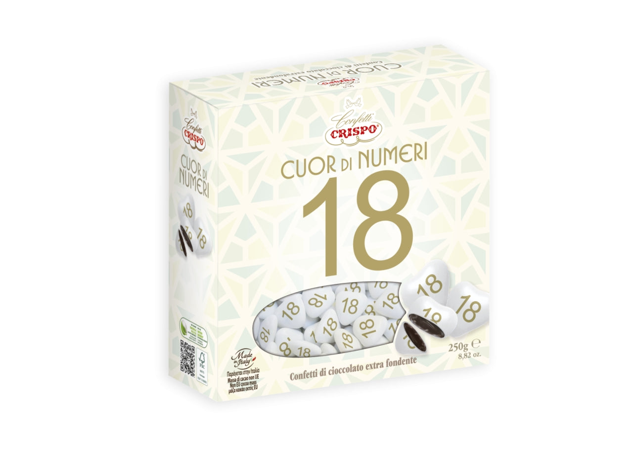 Confetti cuor di numeri 18 250gr