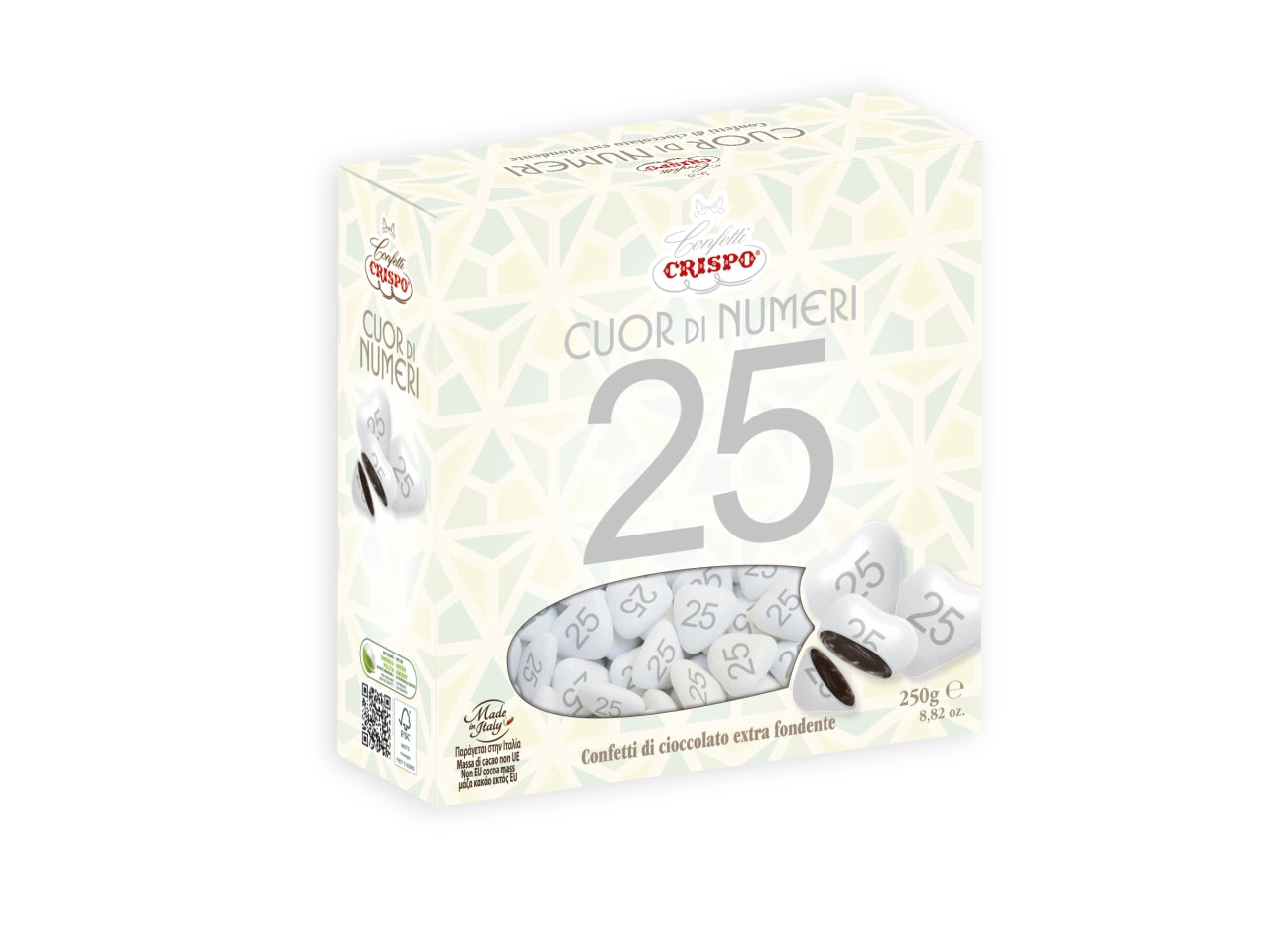 Confetti cuor di numeri 25 250gr