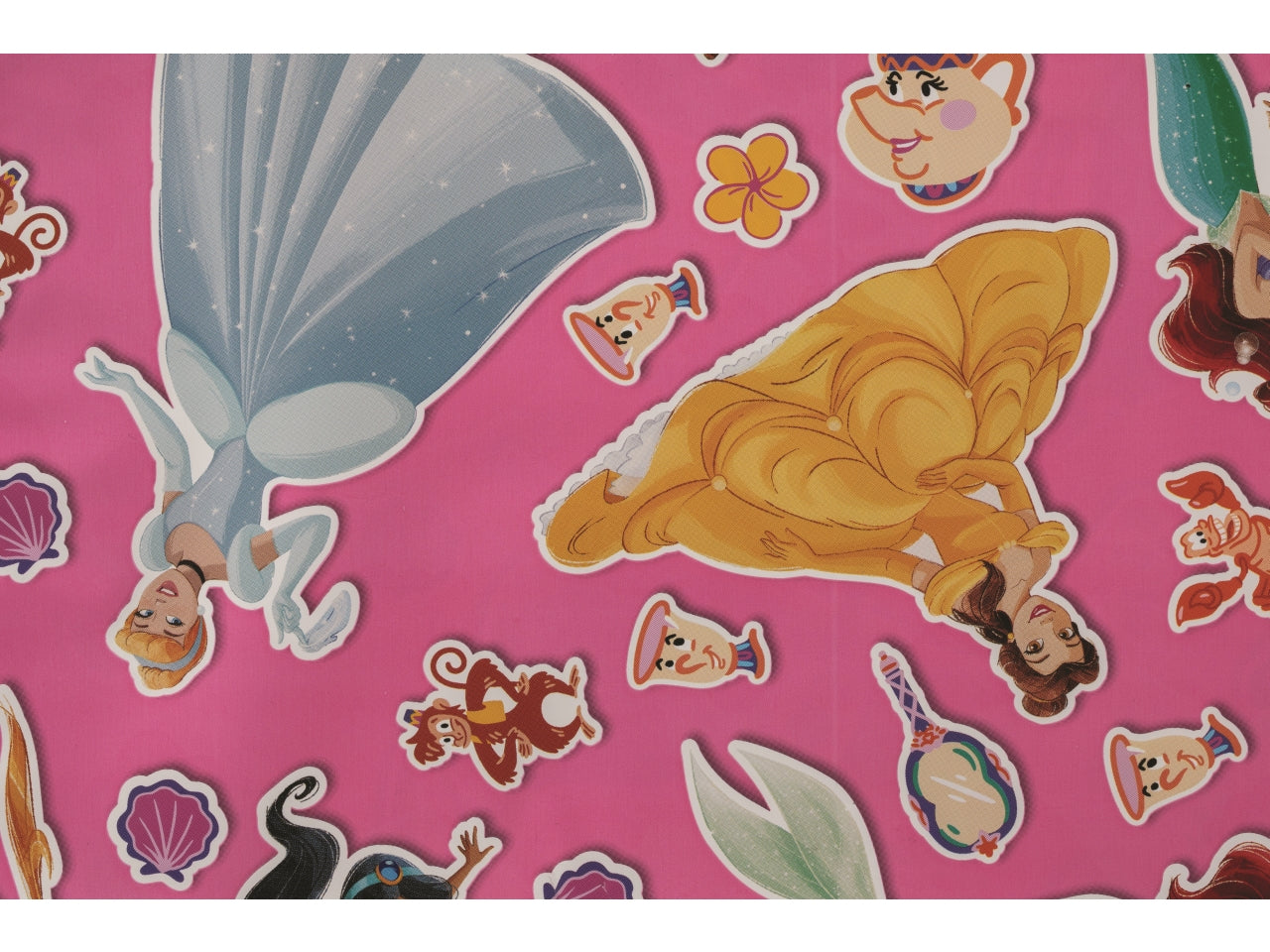 Rotolo carta regalo princess 70cmx2mt, fantasie assortite