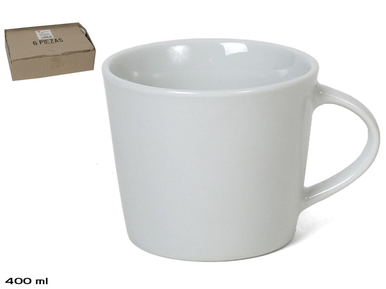 Nora tazza mug 40cl bianca