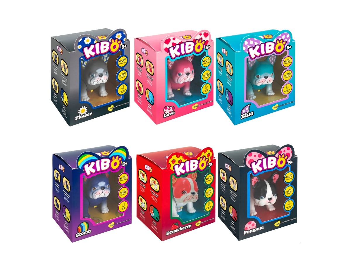 Kibo mini bulldog francese interattivo con oltre 40 suoni touchâactivati e 20 canzoni
