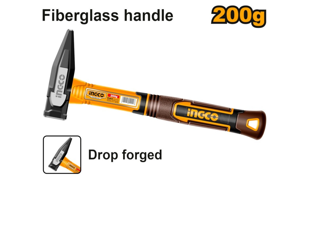 Martello tedesco impugnatura vetroresina 200gr