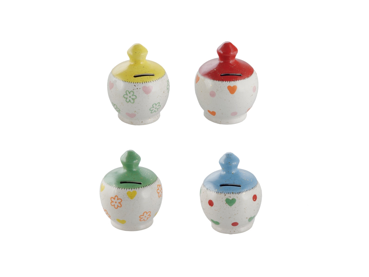 Salvadanaio 12,5cm in 6 colori assortiti
