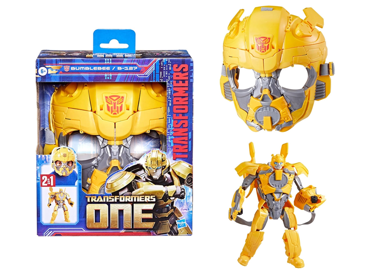 Transformer 2in1 mask bumblebee