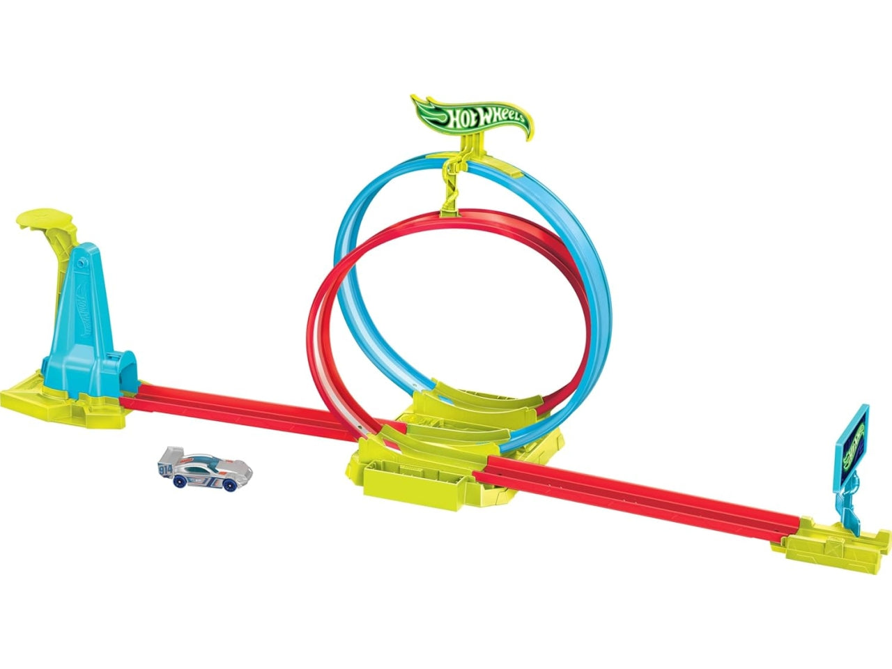Hot wheels neon speeders laser stunt track