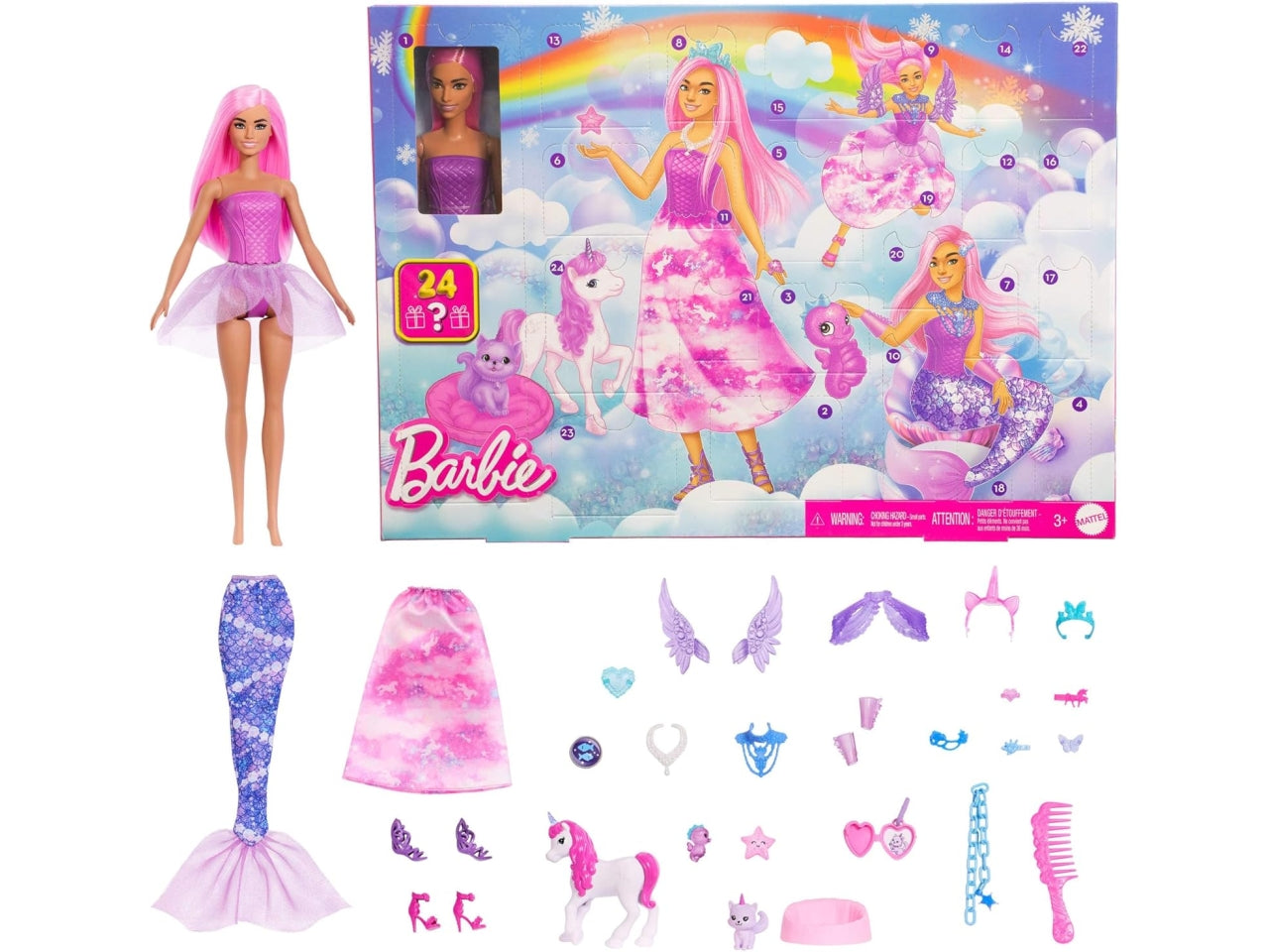 Barbie calendario dell'avvento