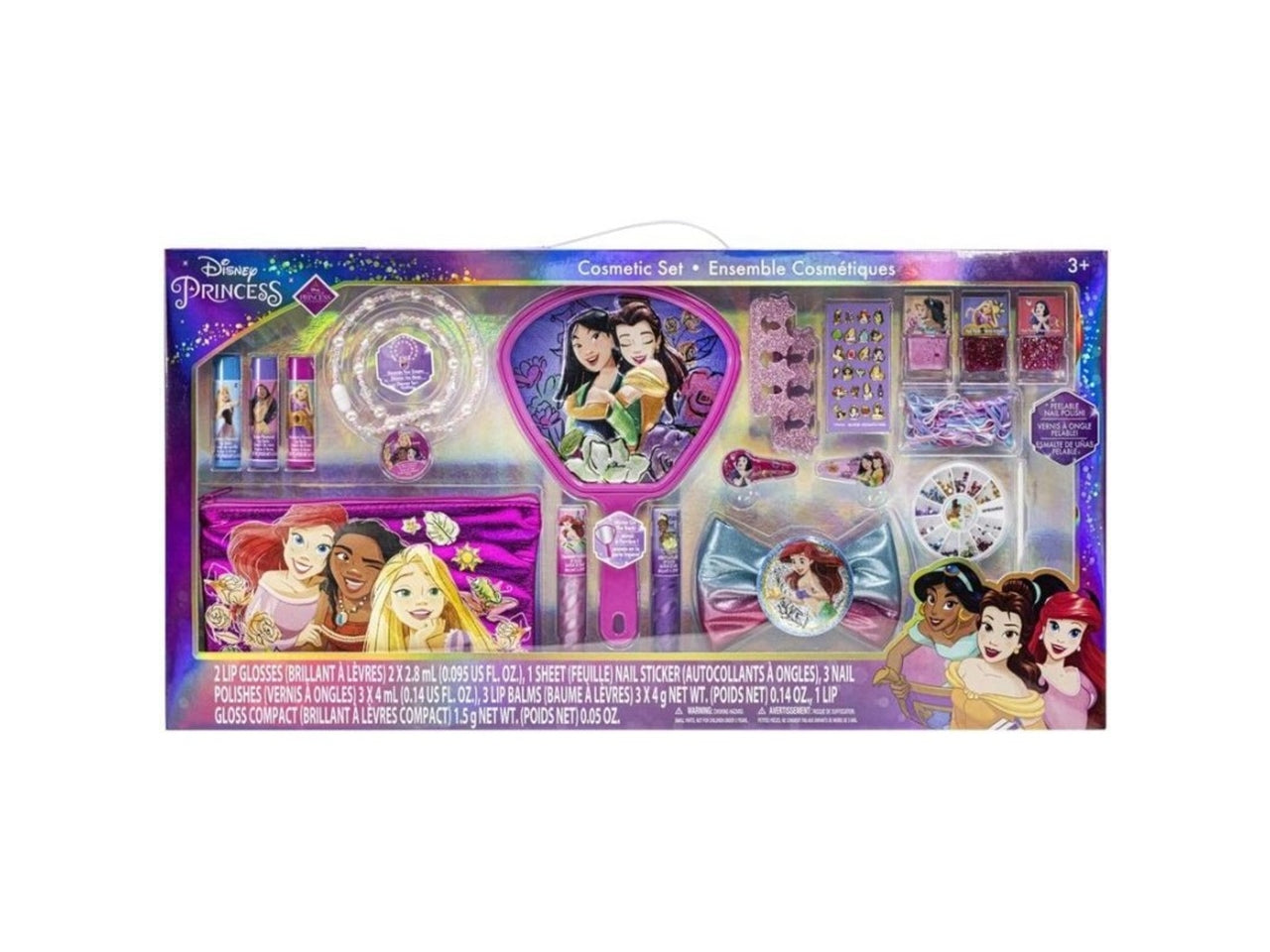 Princess light up mirror cosmetic set