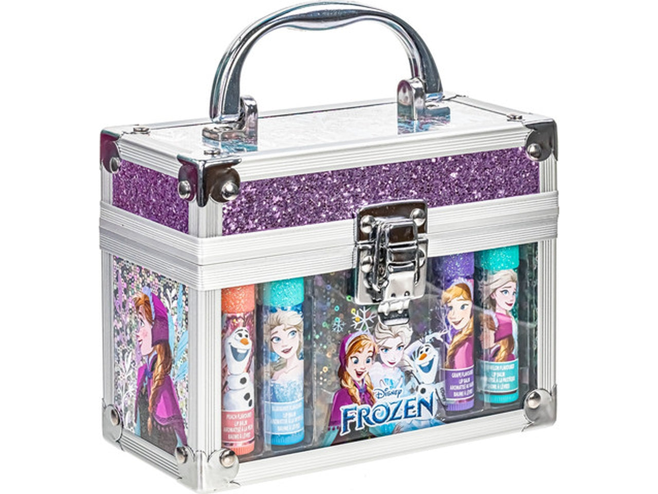 Frozen lip balm with train case 4 pz.