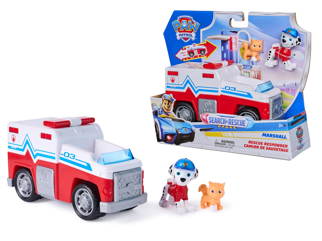 Paw Patrol veicolo tematizzato search rescue marshall