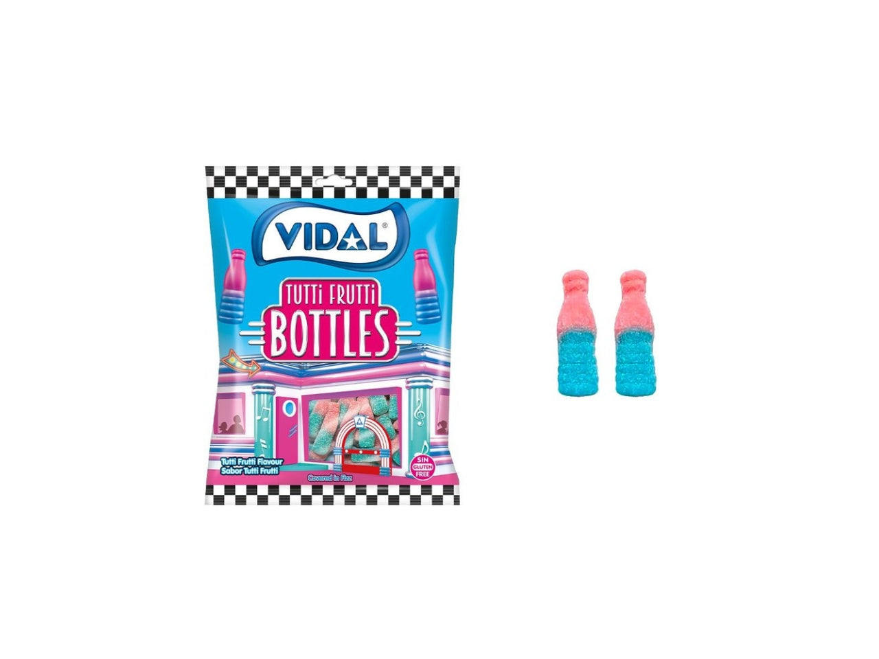 Gommose bottiglie tutti frutti, bustina  90gr
