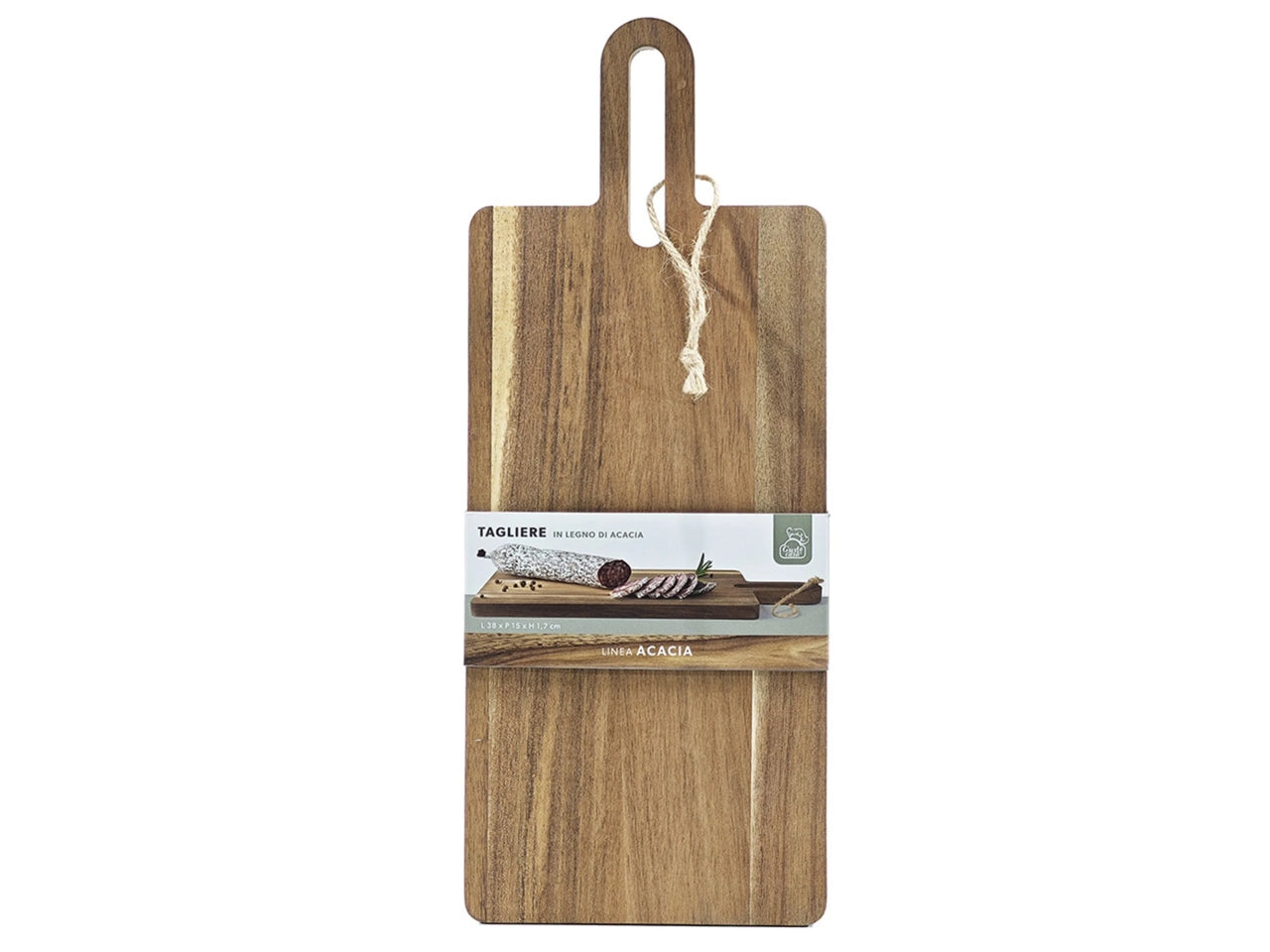 Tagliere di acacia rettangolare 38x15cm