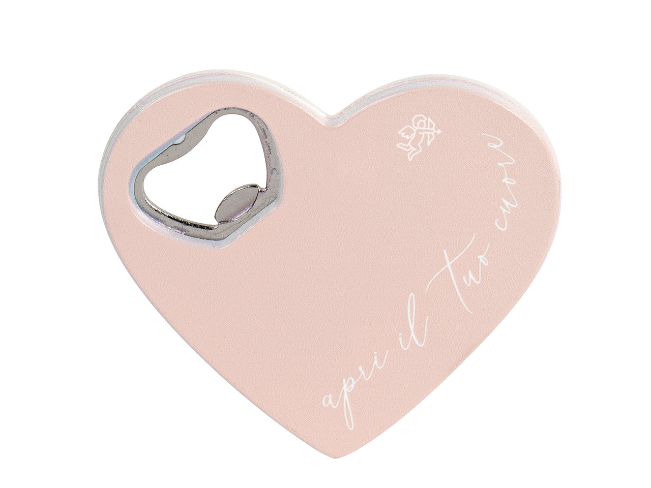Cuore apribottiglie rosa 80x85cm