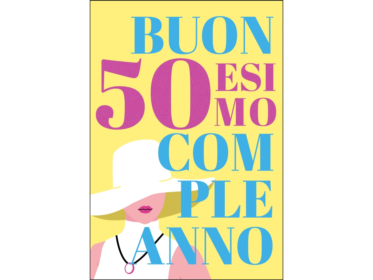 Biglietto 50 anni femminile