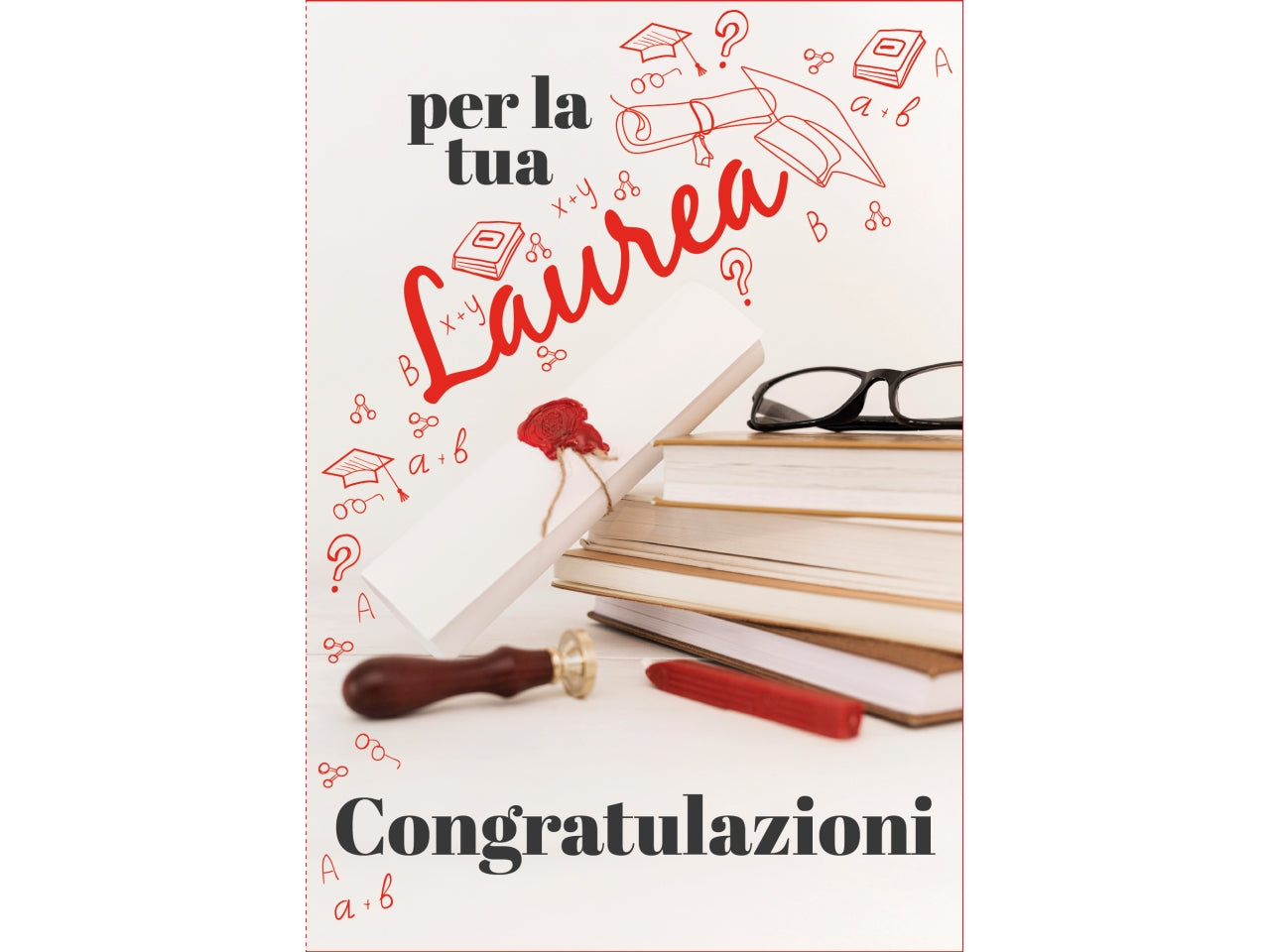 Biglietto tanti auguri laurea