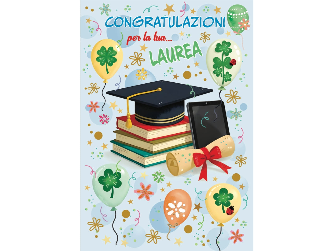 Biglietto tanti auguri laurea