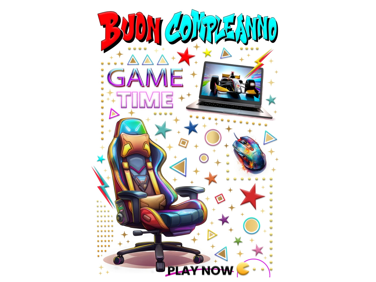Biglietto portasoldi buon compleanno game time