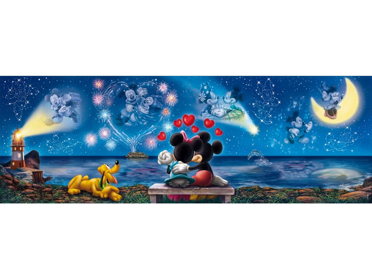 Puzzle 1000 Panorama Mickey&Minnie Compact