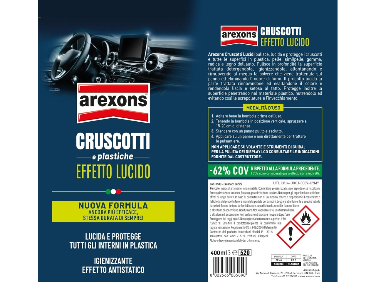 Cruscotti lucidi 400ml