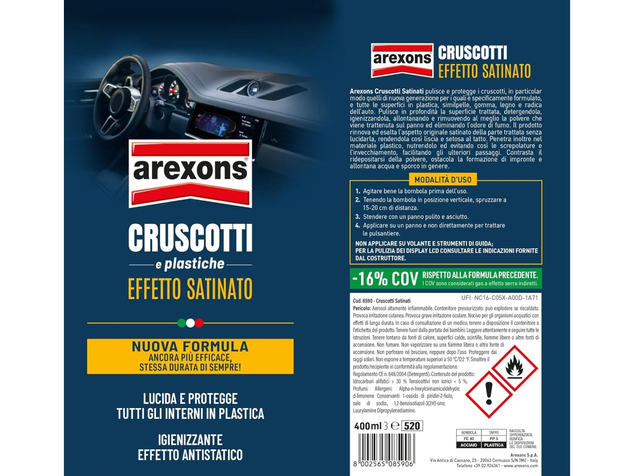 Cruscotti satinati 400ml