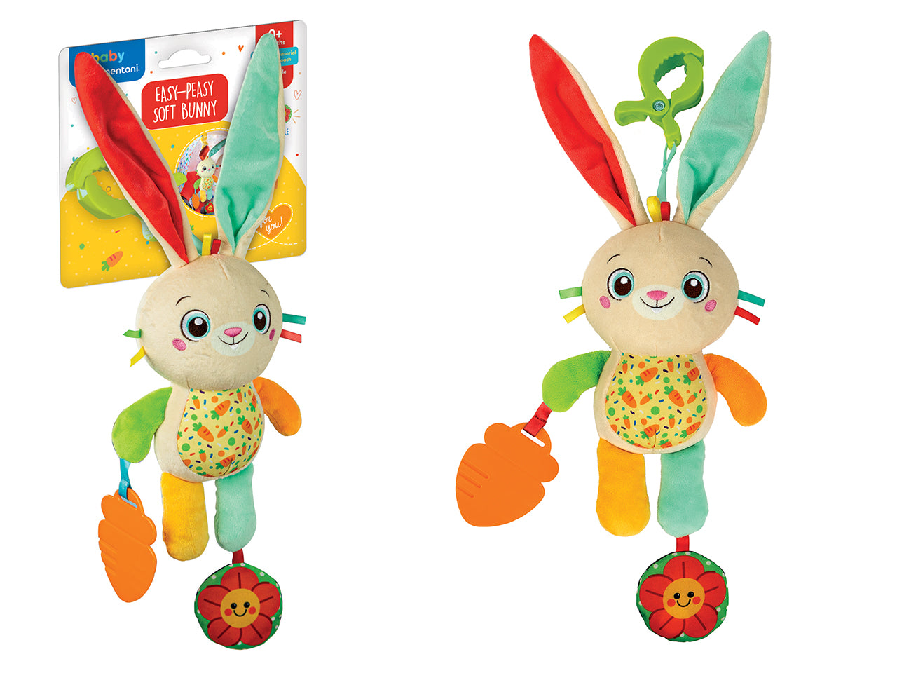 Baby Clementoni On The Go Plush Bunny