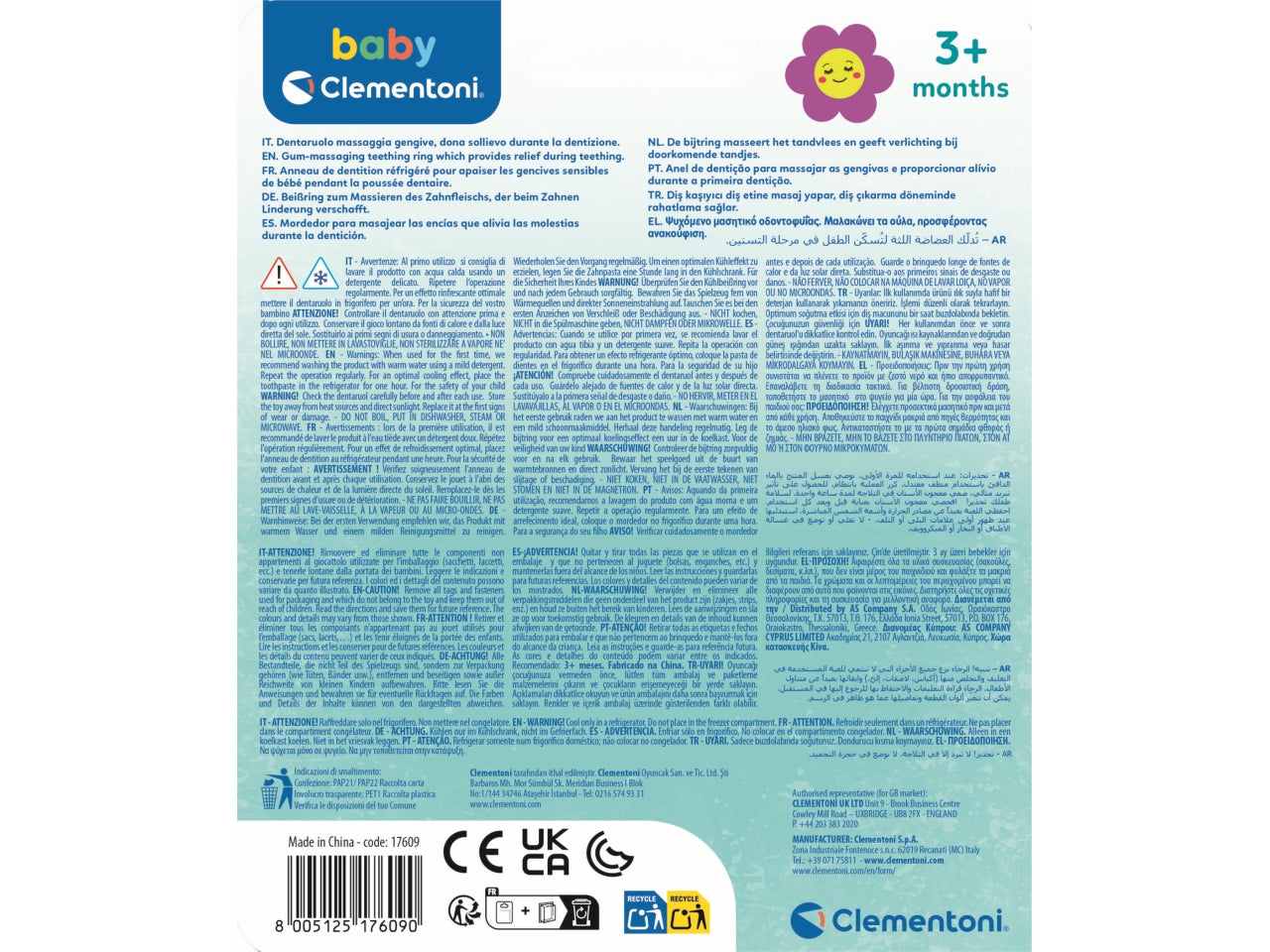 Baby Clementon Refrigerated Flower Teether