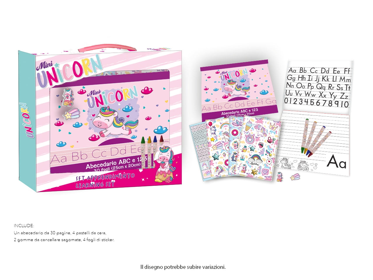 Unicorn Set impara i numeri e l'alfabeto