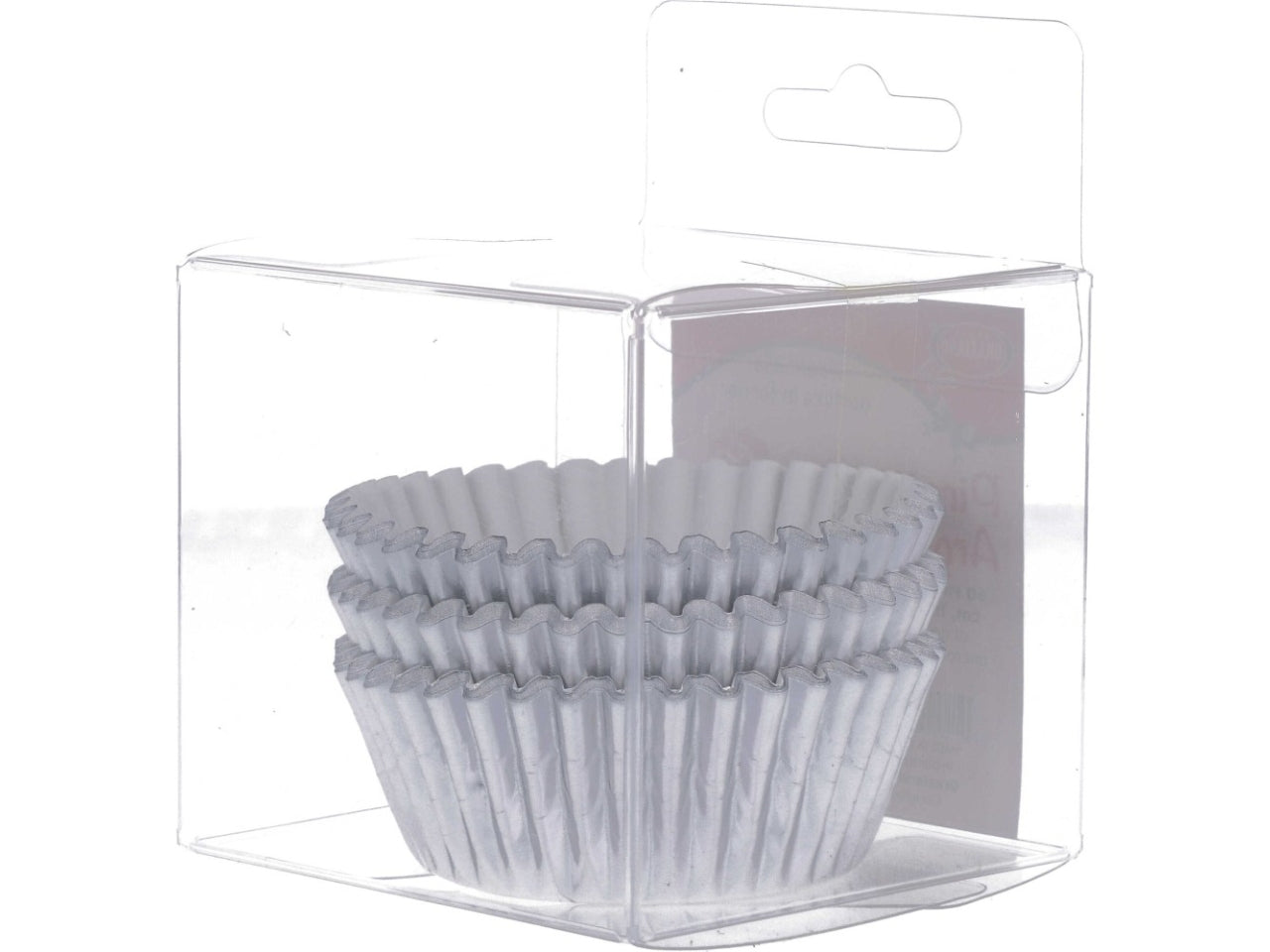 Pirottini monocolore argento n.3 set da 100 pirottini