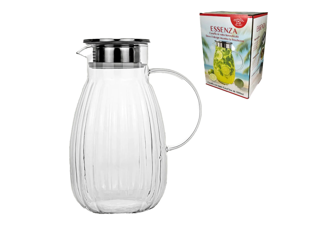 Essenza caraffa trasparente 1800ml h.22cm