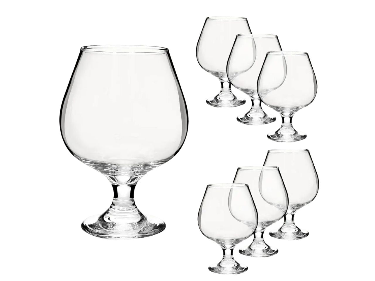 Confezione da 6 bicchieri per cognac 48cl