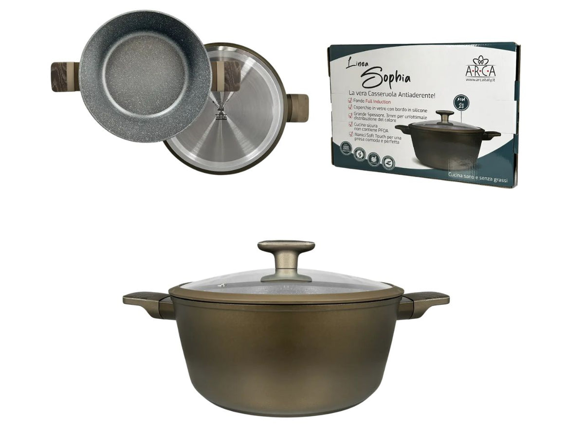 Sophia casseruola per induzione con coperchio 20cm