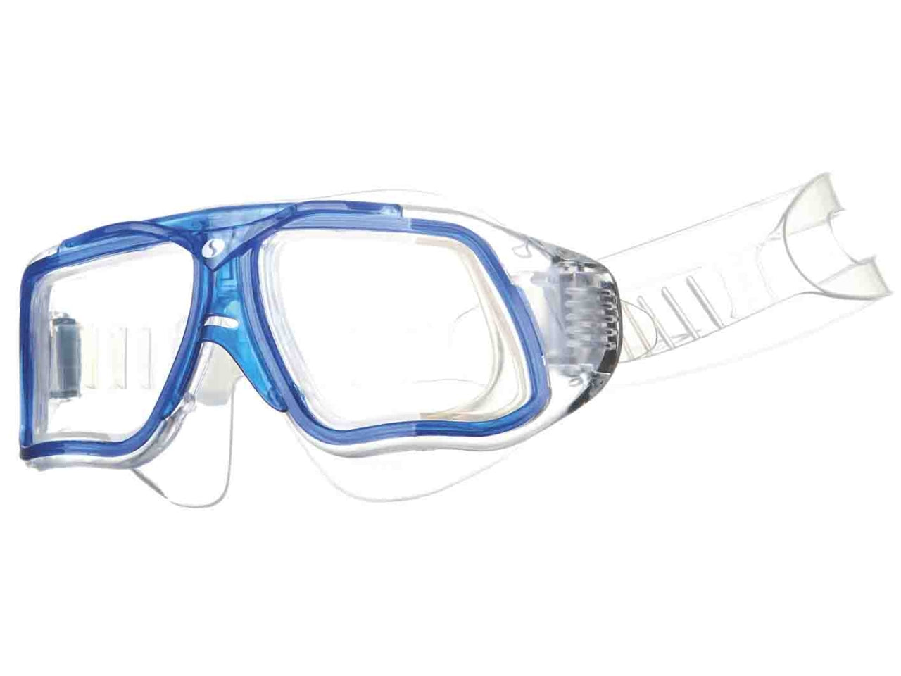 Maschera nuoto Tonic Vision in silicone trasparente/blu