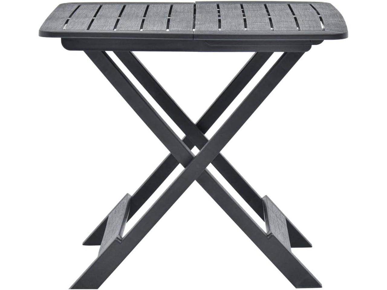 Tavolo in plp pieghevole tevere antracite 79x72x70cm