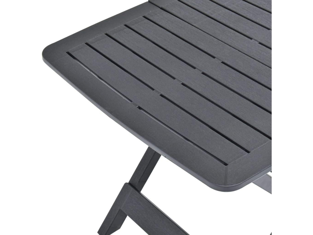 Tavolo in plp pieghevole tevere antracite 79x72x70cm