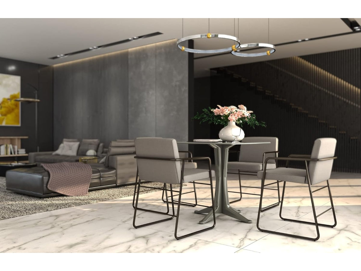 Tavolo plp quadrato ponente antracite 70x70x72cm