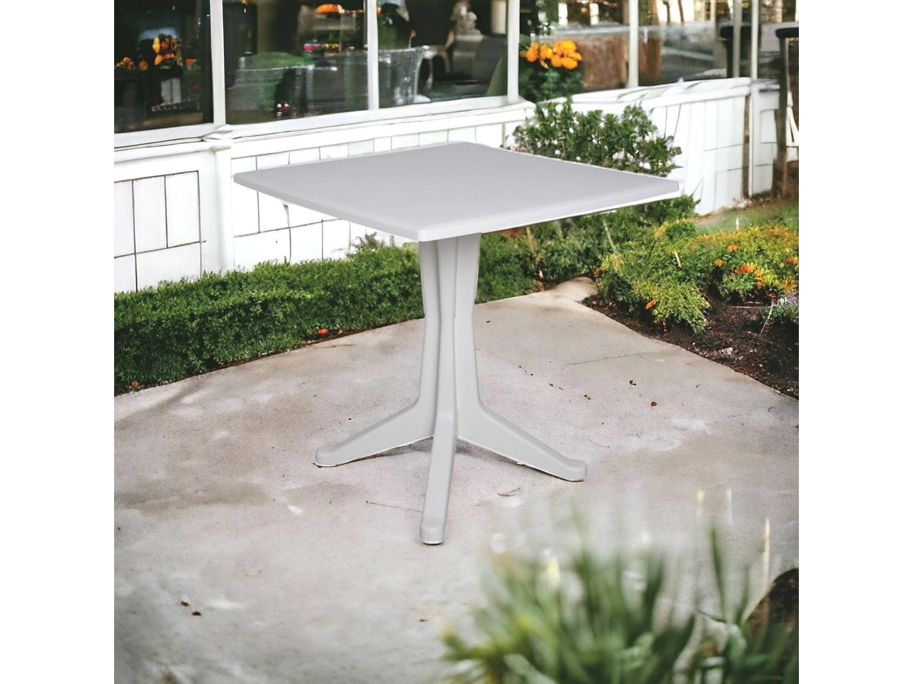 Tavolo plp quadrato ponente bianco 70x70x72cm