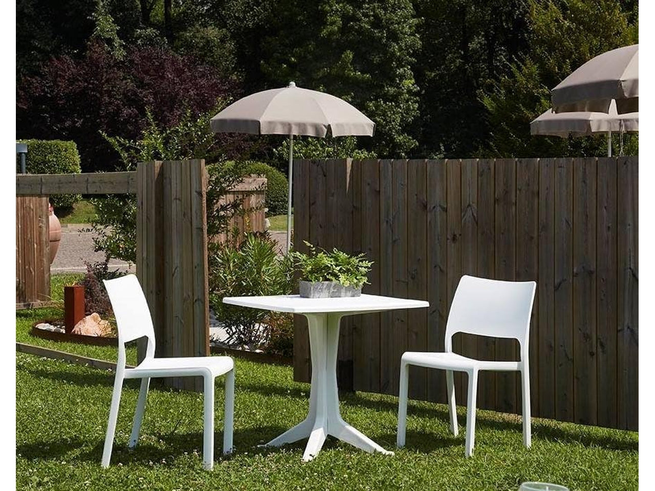 Tavolo plp quadrato ponente bianco 70x70x72cm