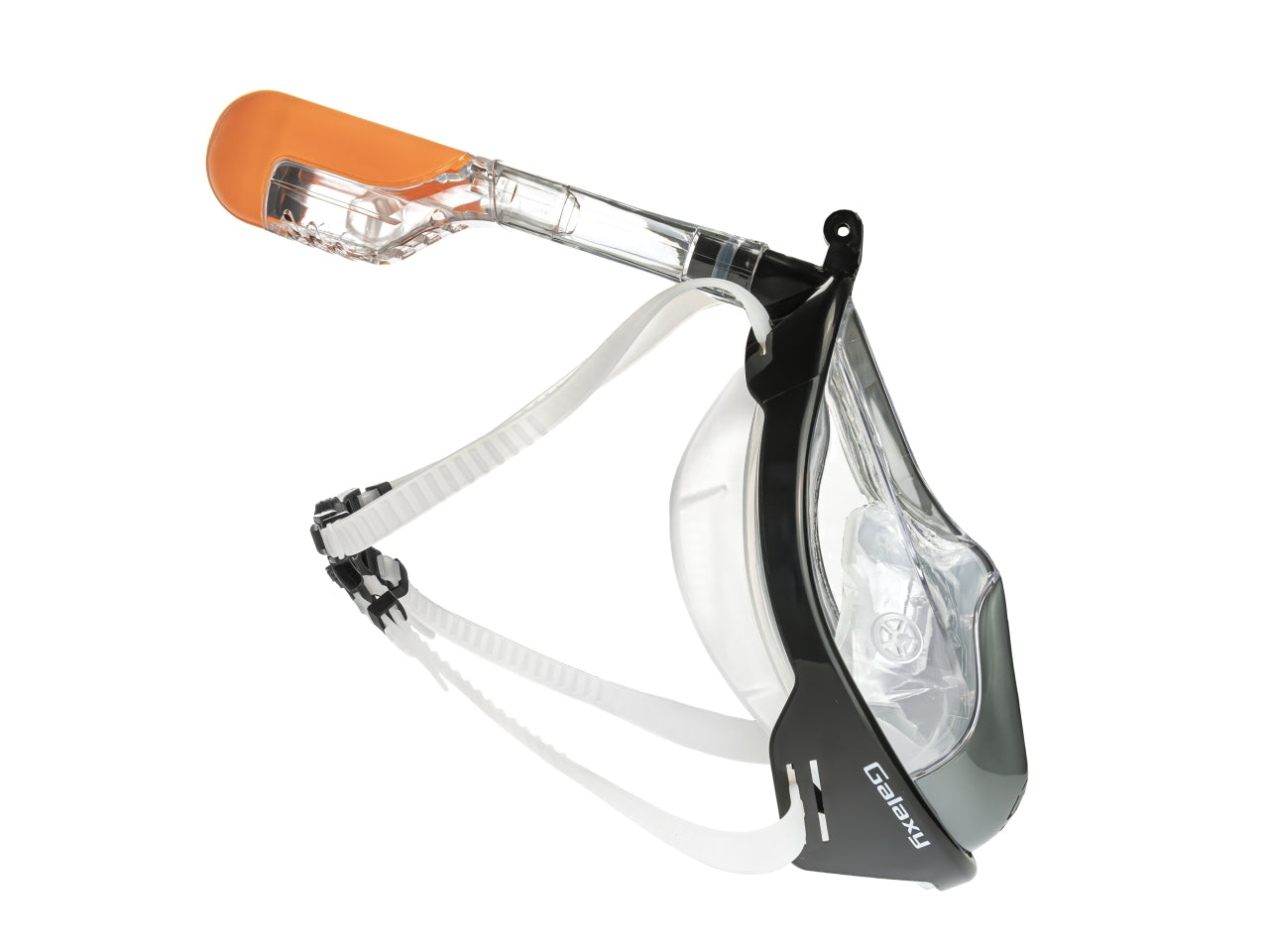 Maschera Galaxy full-face, senior taglia l/xl nera in pvc/silicone